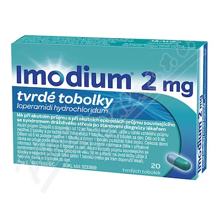 Imodium 2 mg, kapsułki twarde, 20 szt.