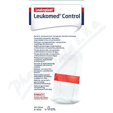 Leukoplast Leukomed Control abs.krytí 10x24cm 5ks