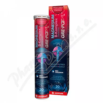Magnesium B-komplex GRE-PO Glenmark tbl.eff.20