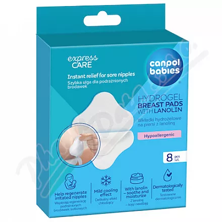 CANPOL babies Hydrożelowe wkładki laktacyjne z lanoliną 8szt