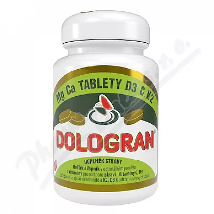 DOLOGRAN tablety Mg Ca D3 C K2 tbl.60