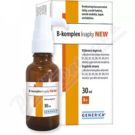 B-complex krople NOWOŚĆ 30ml Generica