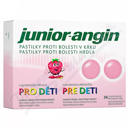 Junior-angin pastylki dla dzieci 36szt
