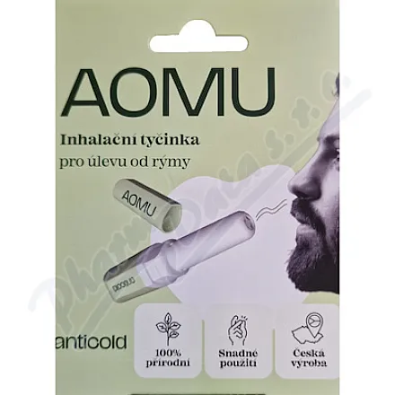 Sztyft do inhalacji AOMU przynoszący ulgę w przeziębieniu Anticold