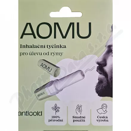 Sztyft do inhalacji AOMU przynoszący ulgę w przeziębieniu Anticold