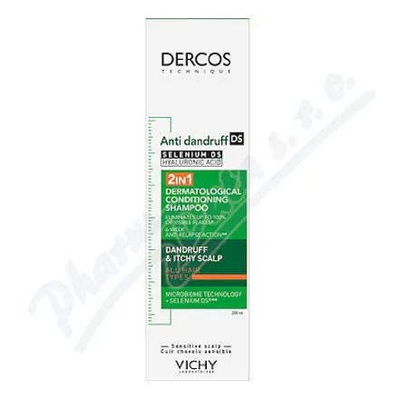 VICHY DERCOS Szampon i odżywka przeciwłupieżowa 2w1 200ml