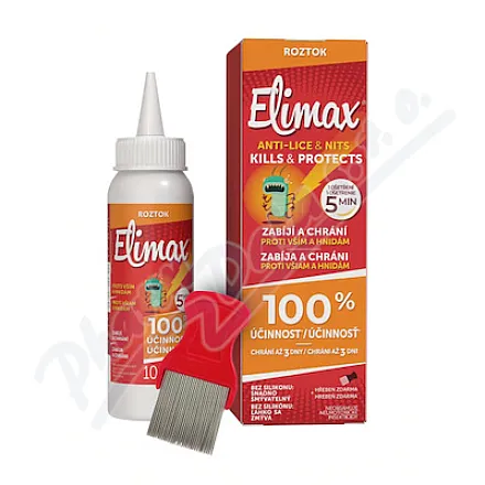 Elimax Roztwór przeciw wszom i gnidom 100ml grzebień