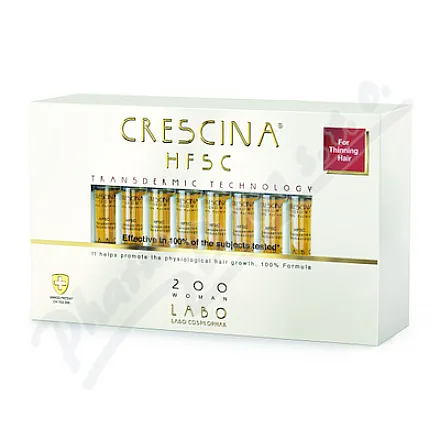 Crescina HFSC – plaster transdermalny, 200 sztuk dla kobiet, 20 x 3,5 ml