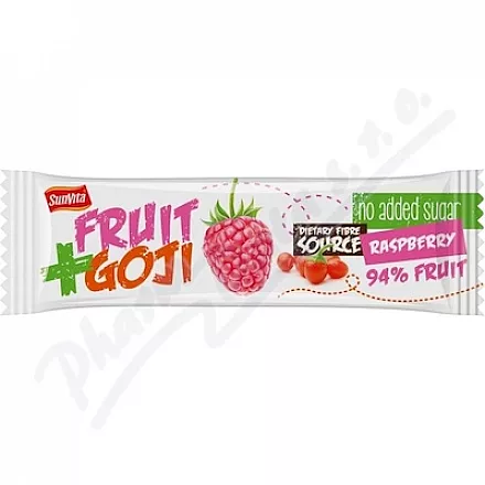 Sunvita Fruit Goji Raspberry Baton owocowy 30g