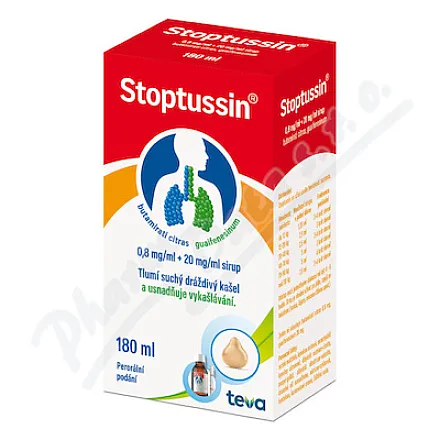 Stoptussin 0.8mg/ml+20mg/ml sir.1x180ml