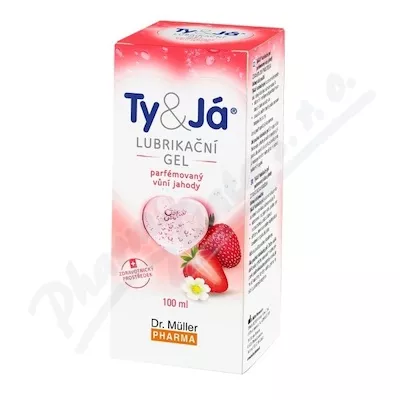 Lubrik.gel Ty&Já parf.vůní jahody 100ml Dr.Müller
