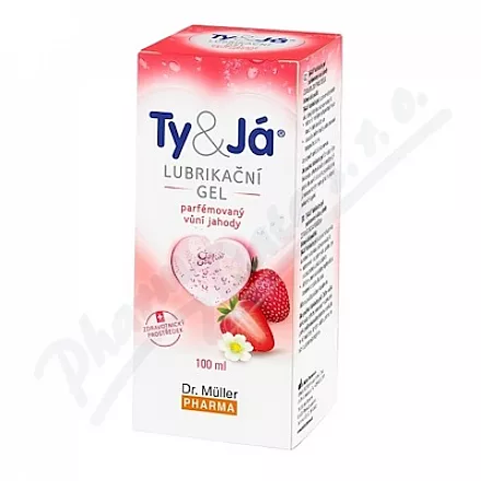 Lubrik.gel Ty&Já parf.vůní jahody 100ml Dr.Müller