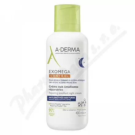 A-DERMA Exomega CONTROL Emolientowy krem na noc 400ml