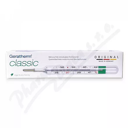 Szklany termometr bezrtęciowy Geratherm classic