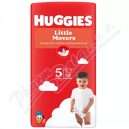 HUGGIES Little Movers 5 11-25kg 58ks