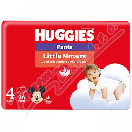 HUGGIES Little Movers Pants 4 9-14kg 36ks