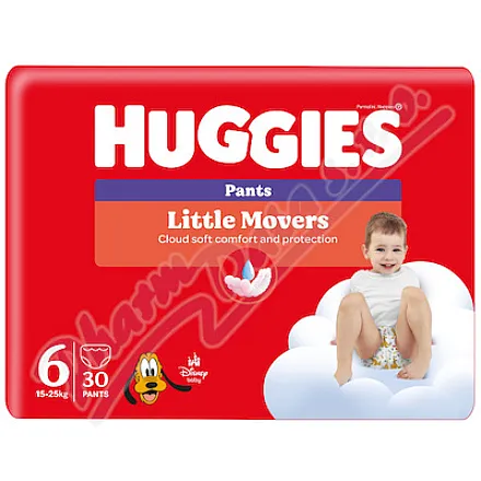 HUGGIES Little Movers Pants 6 15–25 kg 30 szt.
