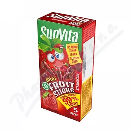 SunVita Paluszki owocowe mini truskawka 5x10g