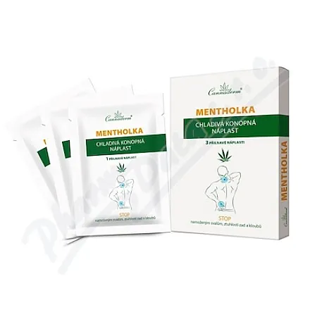 Cannaderm Mentholka chłodzący plaster konopny 3szt