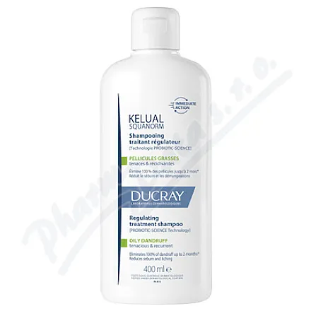 DUCRAY Kelual Squanorm Szampon łupież tłusty 400ml