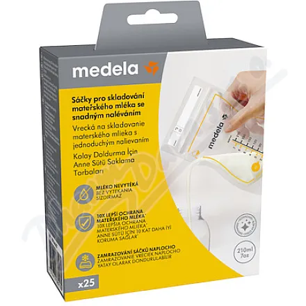 Worek do przechowywania mleka matki marki Medela, 25 sztuk
