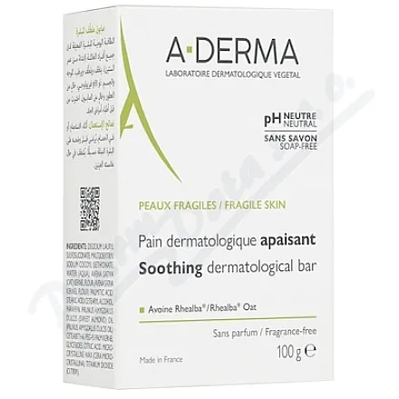 A-DERMA Łagodząca kostka dermatologiczna 100g