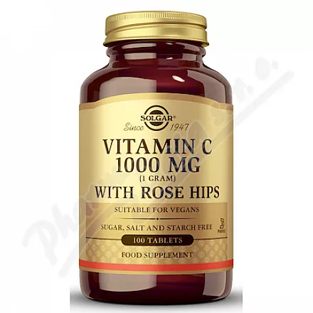 Solgar Vitamin C 1000mg+Rose Hips tbl.100