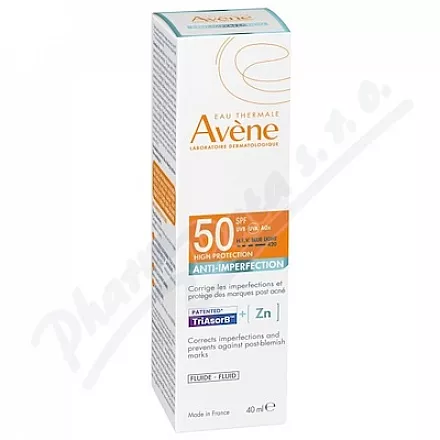 AVENE Fluid przeciw niedoskonałościom skóry SPF50 40ml