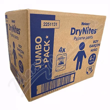 DryNites natah.kalh.chl.JUM 4-7let/17-30kg/4x16ks