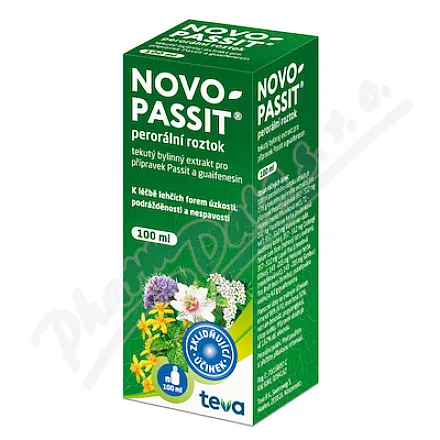 Novo-Passit 77,5 mg/ml + 40 mg/ml roztwór do sporządzania, 1 x 100 ml