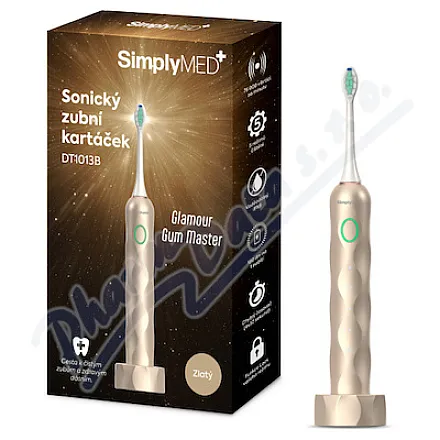 SimplyMed Sonický zubní kartáček DT1013B zlatý