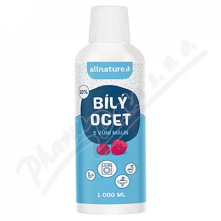 Allnature Bílý ocet 10% s vůní malin 1000ml