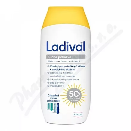 Ladival suchá pokožka mléko OF50+ 200ml