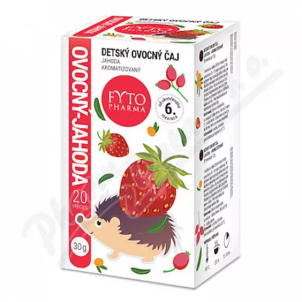 Dětský ovocný čaj jahoda ukon.6m 20x1.5gFytopharma