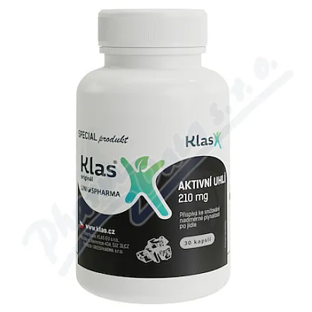 Klas Węgiel aktywowany 210mg tbl.90