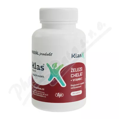 Klas Železo chelát+vitamín C tbl.90