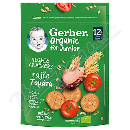 Gerber Krekry s rajčaty BIO 100g 12m+