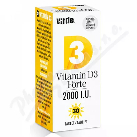 Vitamín D3 Forte 2000 I.U. tbl.30