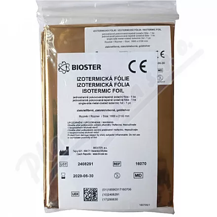 Izotermická fólie 1600x2100mm zlato/stříbro