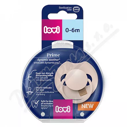 LOVI Dudlík silikon.dynamický PRIME 0-6m béžová