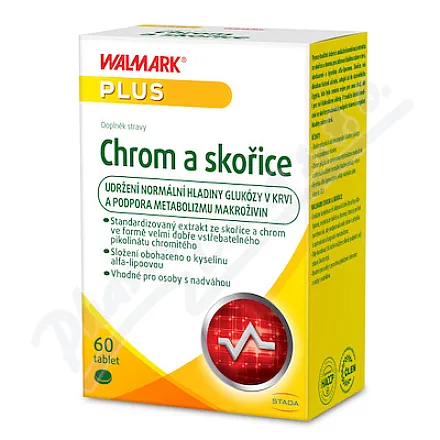 Walmark Chrom a skořice tbl.60