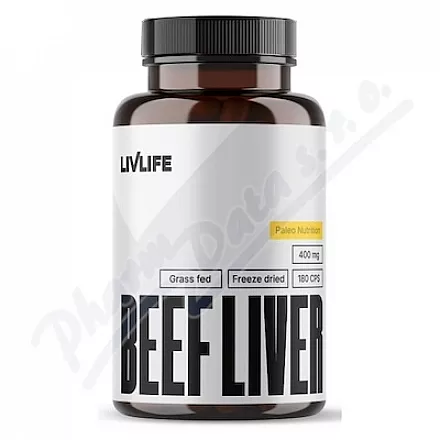 LivLife Beef Liver 400mg cps.180