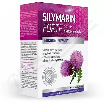 Silymarin Forte 250mg s vitaminem D3 tbl.40
