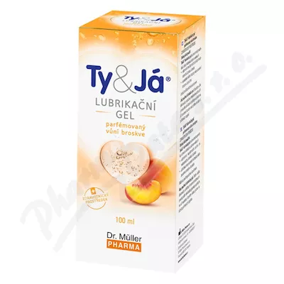 Lubrik.gel Ty&Já parf.vůní broskve 100ml Dr.Müller