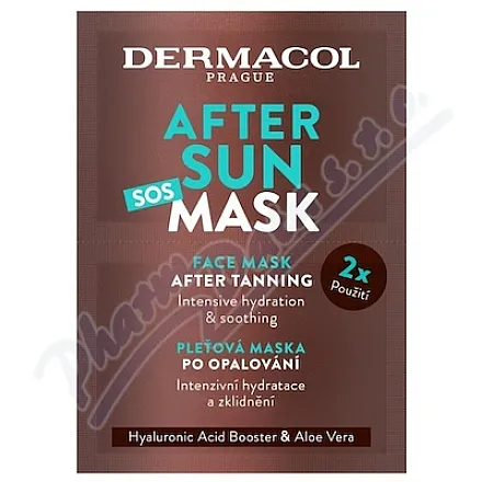 Dermacol AFTER SUN maseczka do twarzy 2x8 ml