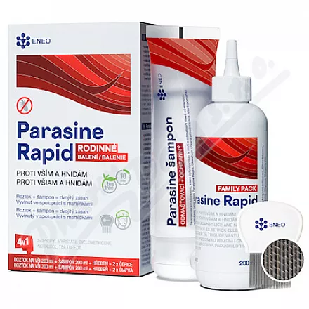 Parasine Rapid szampon przeciw wszom i gnidom 2x200ml ENEO