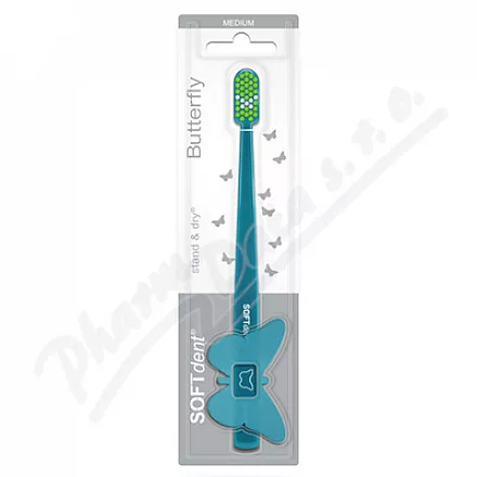 SOFTdent Butterfly szczoteczka do zębów MEDIUM 1szt.
