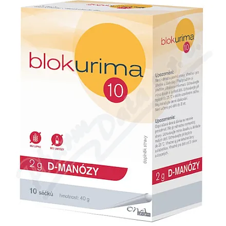 Blokurima 2 g D-manozy, saszetki 10 x 4 g