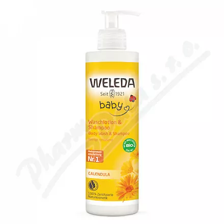 WELEDA baby Calendula płyn do mycia i szampon 400ml