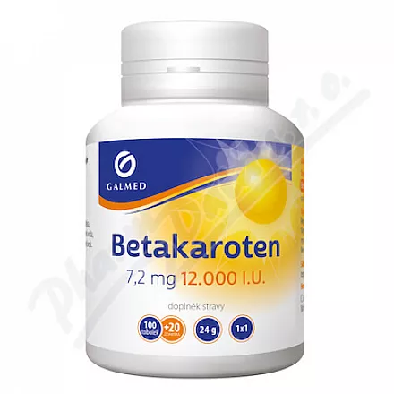 Beta-karoten 7,2 mg 12000 j.m. tob.100 20 Galmed
